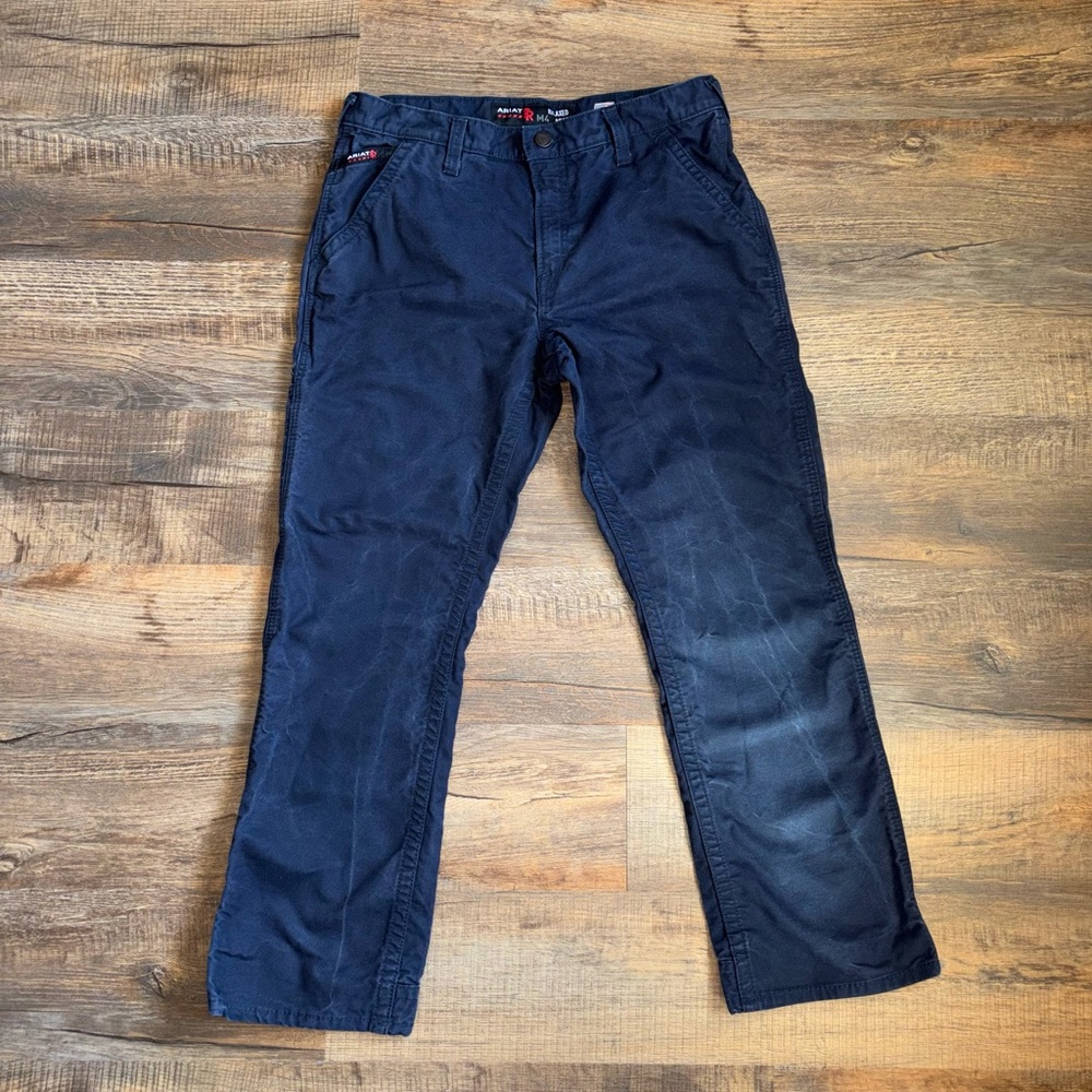 Ariat Men’s FR M4 Relaxed Boot Navy Pants Size 34/32